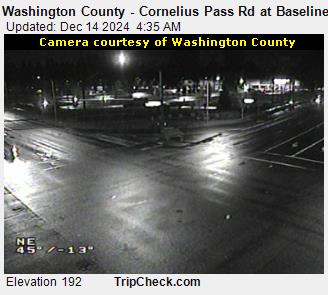 Traffic Cam Washington County - Cornelius Pass Rd at Baseline Rd